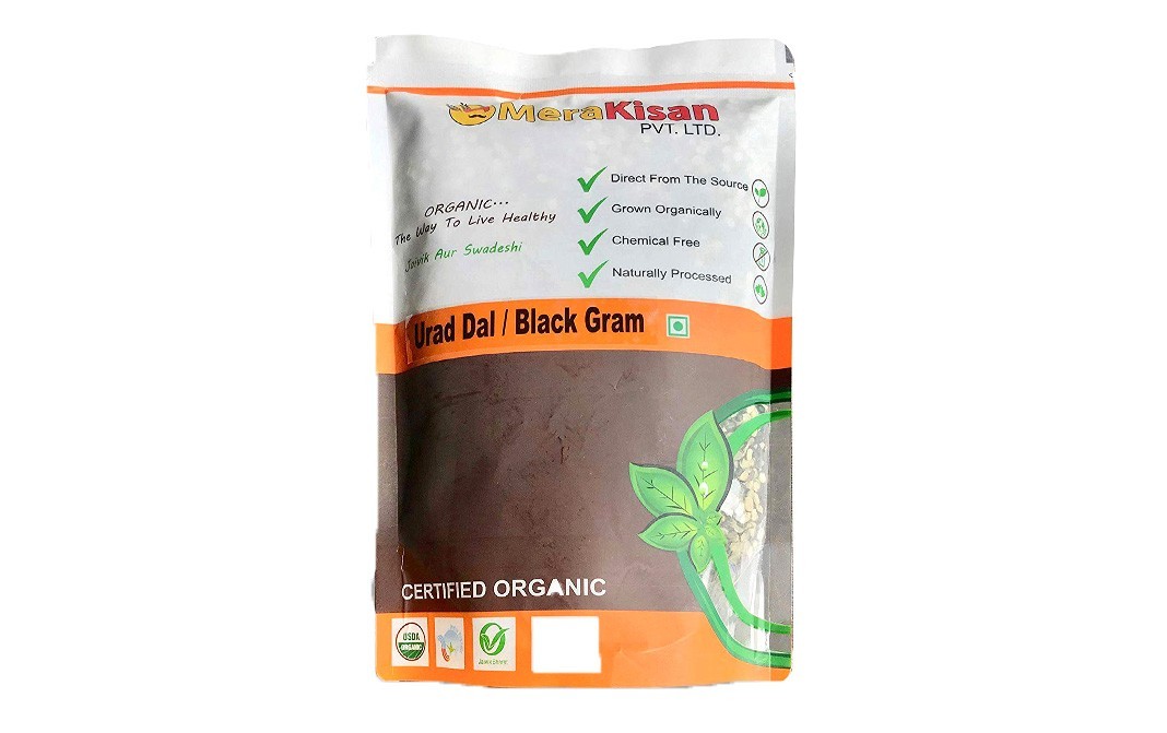 MeraKisan Organic Urad Dal / Black Gram   Pack  1 kilogram